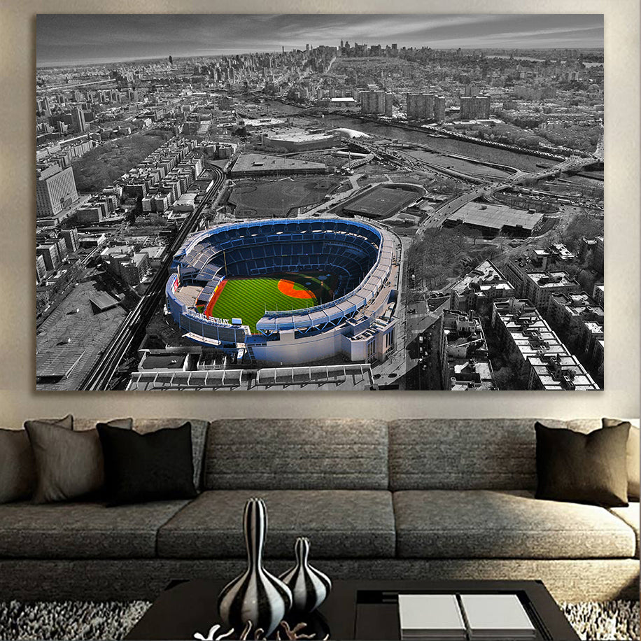 Yankee Stadium New York Yankees Watercolor Pen & Ink Fine Art Giclee Bronx  NYC World Series Champions