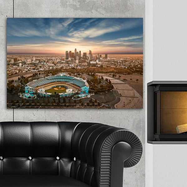 Dodger Stadium Artwork, Dodger Stadium watercolor sketch, Los Angeles –  Capital Canvas Prints