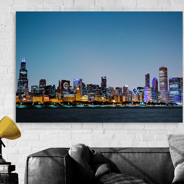 Chicago Cubs Canvas Print - World Series – Chicago Skyline Art