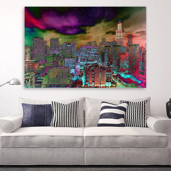 Chicago Cubs Canvas Print - At Last – Chicago Skyline Art