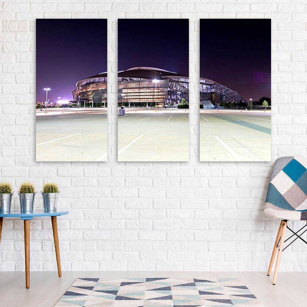 Att Cowboys, Stadium Canvas, Sport Art, Gift for him, Framed Canvas Pr –  UnixCanvas