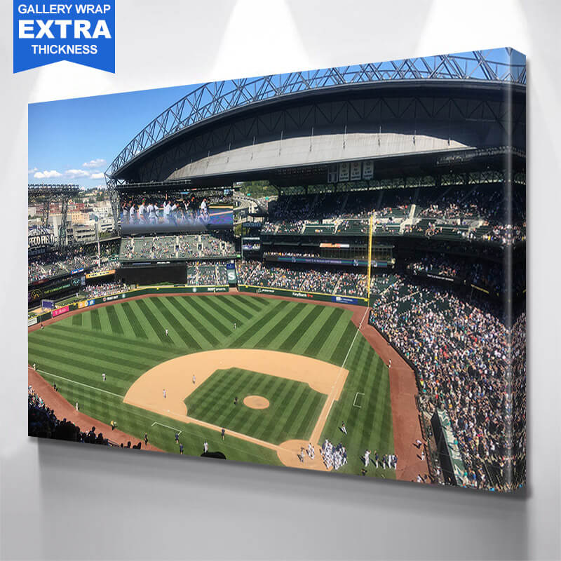 MLB Seattle Mariners Baseball Field Metal Panel